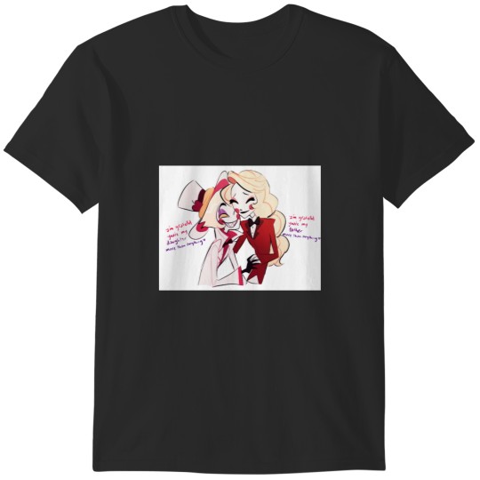 Discover Lucifer and Charlie Morningstar Hazbin Hotel More than anything T-Shirts