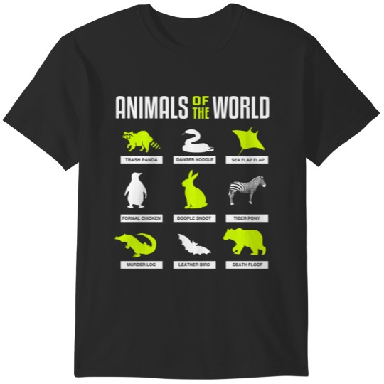 Discover Animals Of The World T-Shirts