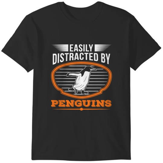 Discover Easily distracted by Penguins 25 T-Shirts