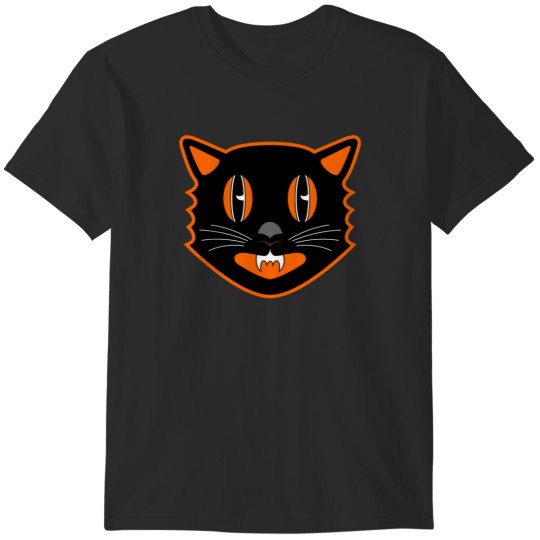 Discover Vintage Halloween Black Cat - Scaredy Cat T-Shirts