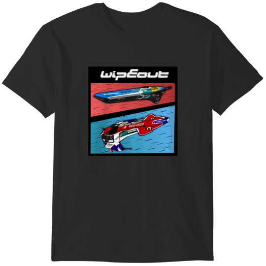 Discover Wipeout Ships Comic Strip Logo T-Shirts