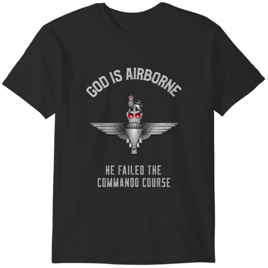 Discover ROYAL MARINES GOD IS AIRBORNE T-Shirts