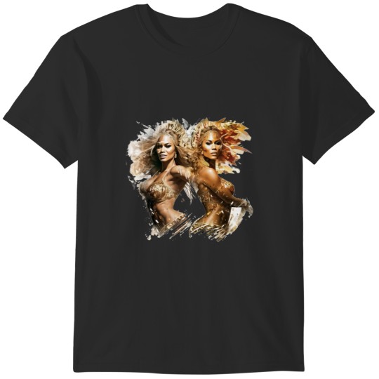 Discover Jennifer Lopez and Shakira look-alike drawing (1) T-Shirts