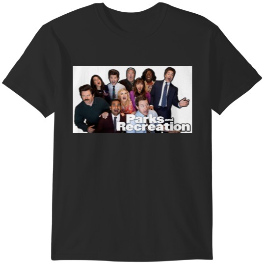 Discover Parks and Rec Group Shot T-Shirts