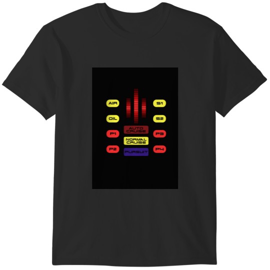 Discover Knight Rider KITT Car Dashboard Graphic T-Shirts