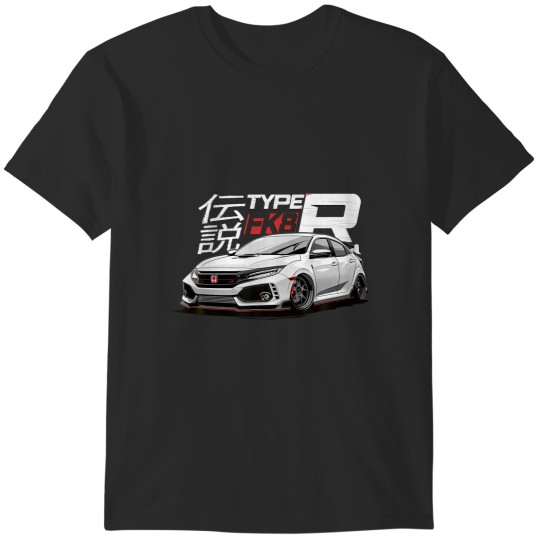 Discover White Fk8 Civic - Jdm Type R T-Shirts
