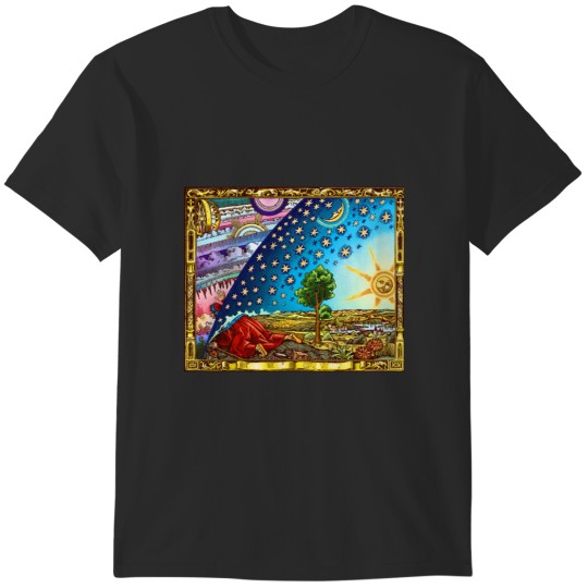 Discover Flammarion Woodcut Flat Earth Design 2017 T-Shirts