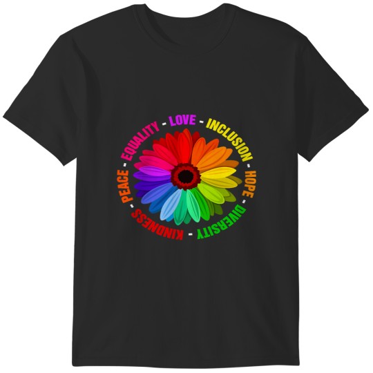 Discover Kindness Peace Equality Love Inclusion Hope Diversity T-Shirts