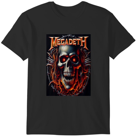 Discover Megadeths skull logo T-Shirts