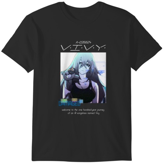 Discover Vivy Fluorite Eyes Song ''DAMAGED'' V1 Anime Manga T-Shirts