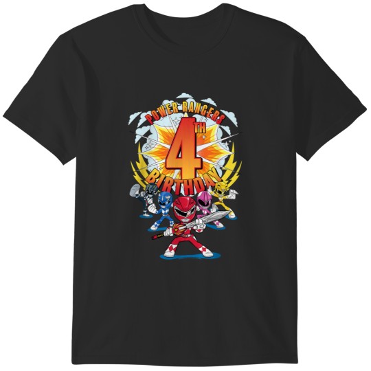 Discover Power Rangers Awesome 4th Birthday Mini Action S T-Shirts