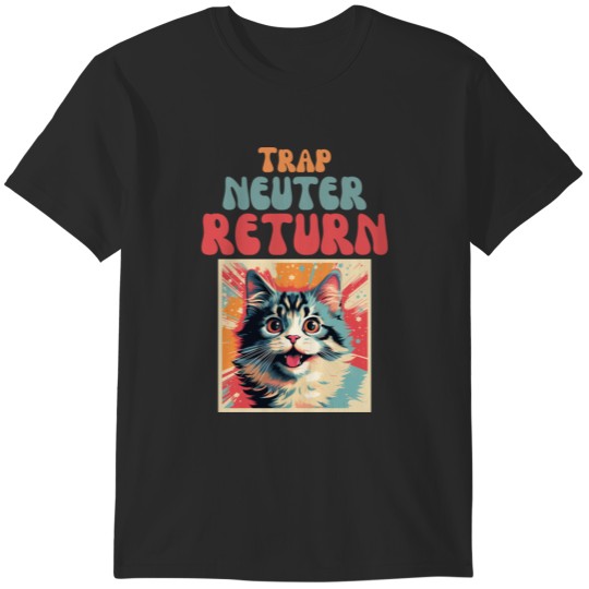 Discover Trap Neuter Return Cat Design - Supporting Feral Cats&39; Welfare T-Shirts