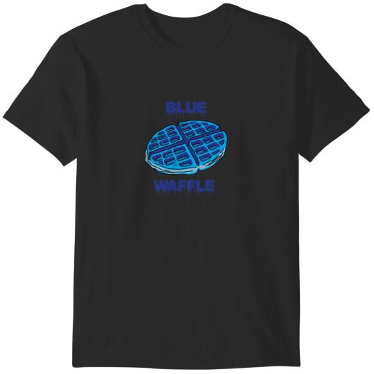 Discover Blue Waffle Sticker.png T-Shirts