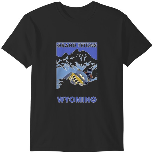 Discover Snowmobiling in the Grand Tetons Wyoming Travel Decal Classic T-Shirt T-Shirts