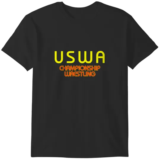 Discover USWA  Pro Wrestling Federation featuring Jerry Lawler and Jeff Jarrett Sticker T-Shirts