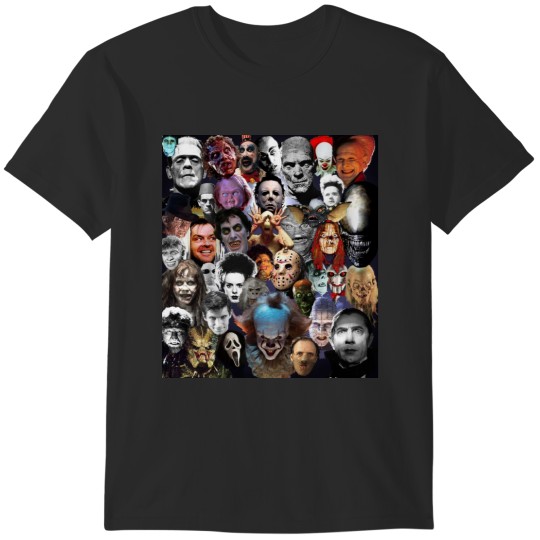 Discover Faces of Horror Movies T-Shirts