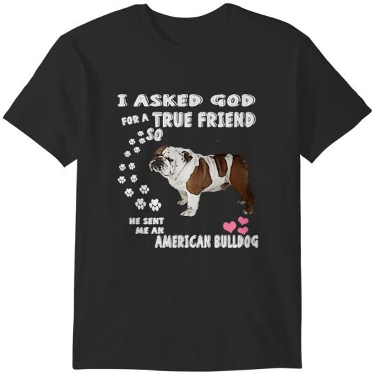 Discover Cute Bulldog T-Shirt American Bulldog Design