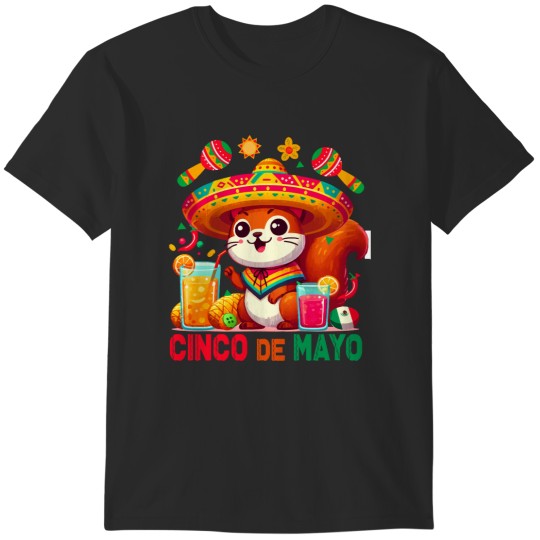 Discover Cinco De Mayo Cinco De Mayo Niche Funny Mexican Cat Lover Fiesta Party Cute T-Shirts