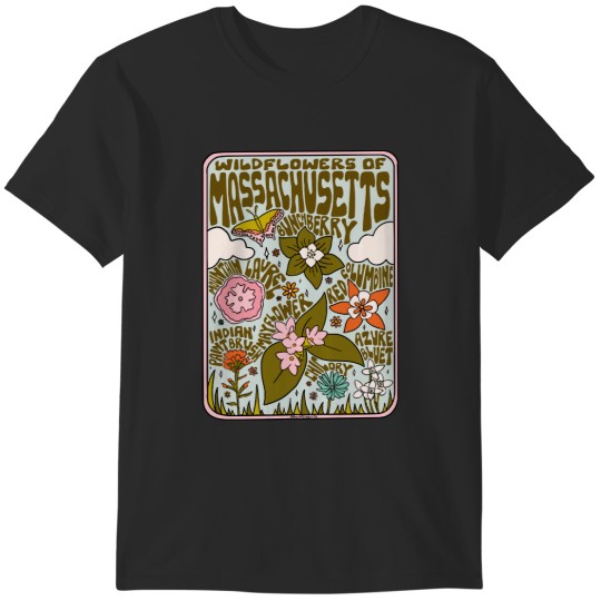 Discover Massachusetts Massachusetts Wildflowers T-Shirts