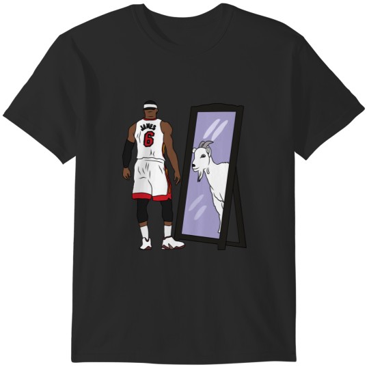Discover LeBron James Mirror GOAT (Miami) T-Shirts