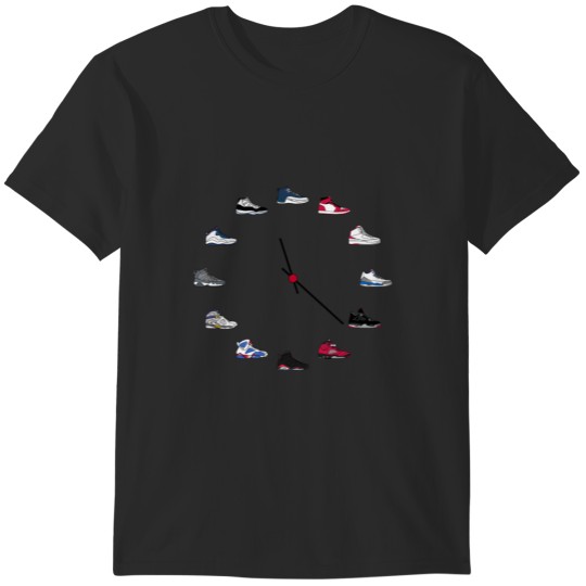 Discover Jordans Sneaker Clock T-Shirts