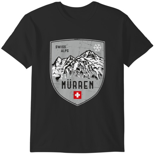 Discover Murren Switzerland Emblem T-Shirts