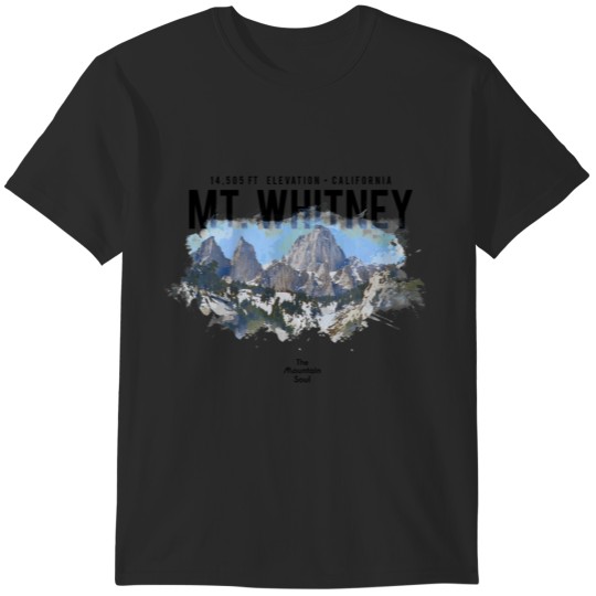 Discover MT WHITNEY - HIKER VICTORY PLAQUE T-Shirts