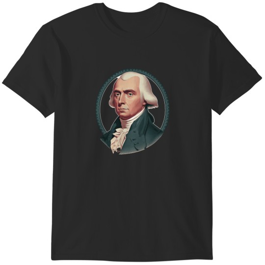 Discover Patriotic Portrait of President James Madison  Classic T-Shirt T-Shirts