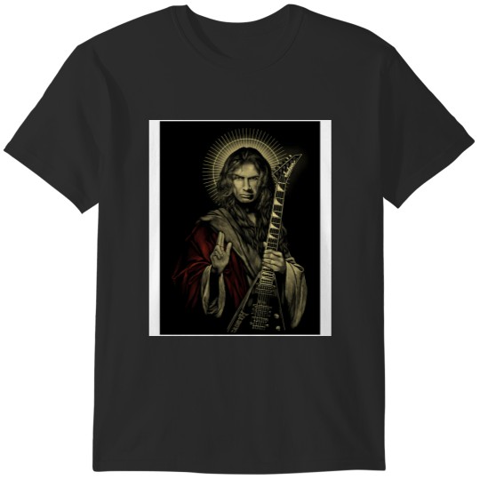 Discover DavesMustaine God Mustaine Gift For Men Happy Fisherman T-Shirts