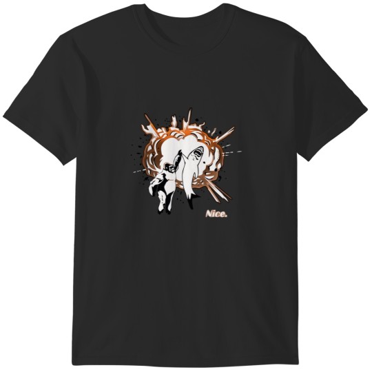 Discover Shark Gorilla Nice High Five T-Shirts