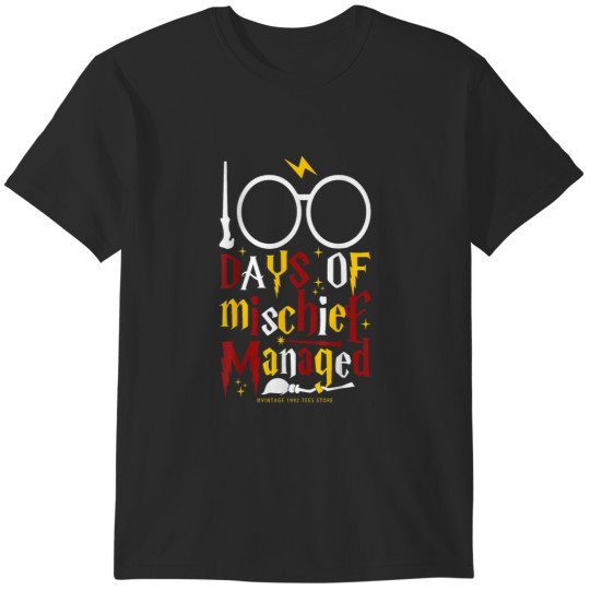 Discover 100 Days Of Mischief Managed Teacher Kid 100th D T-Shirts