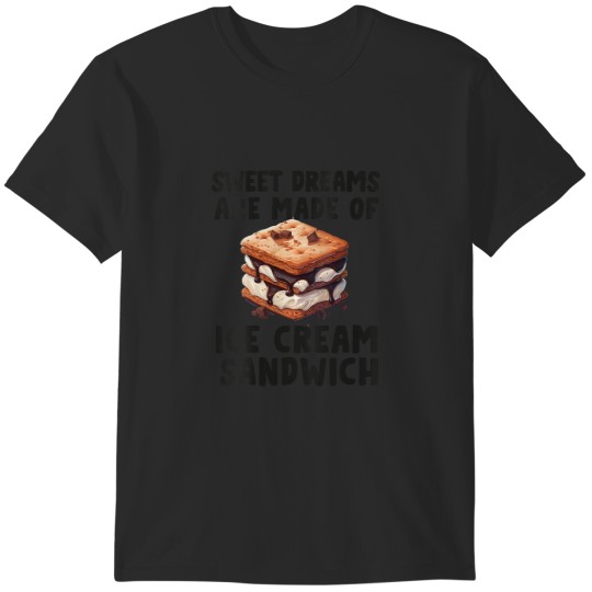 Discover Ice Cream Sandwich Men Womens Kids Cookie Ice Cr T-Shirts