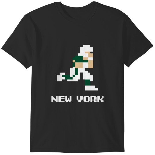 Discover 8 bit New York Football T-Shirts