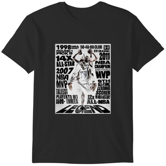 Discover Dirk Nowitzki fan basketball T-Shirts