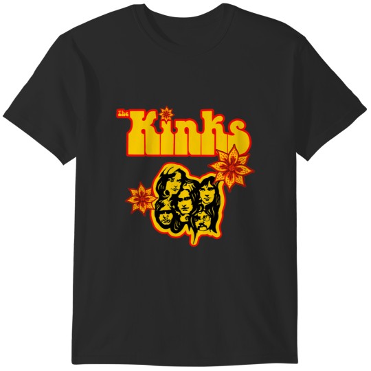 Discover The Kinks Band Sticker T-Shirts