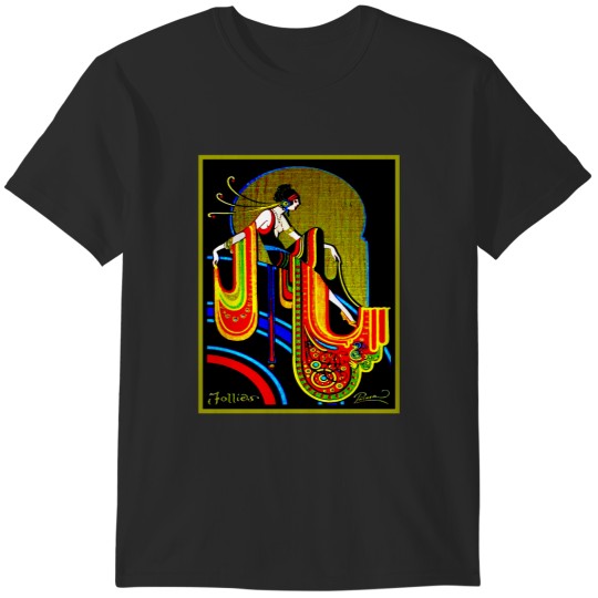 Discover FLAPPER  Vintage 1920 Art Deco Beautiful Print Classic T-Shirt T-Shirts