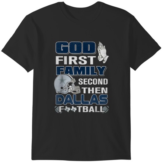 Discover God First Family Second Then Dallas Football Vintage Unisex Navy Sweat, Dallas Texas Sports Ret T-Shirts