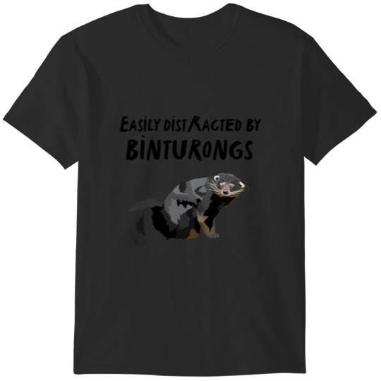 Discover Easily Distracted By Binturongs Brothers T-Shirts