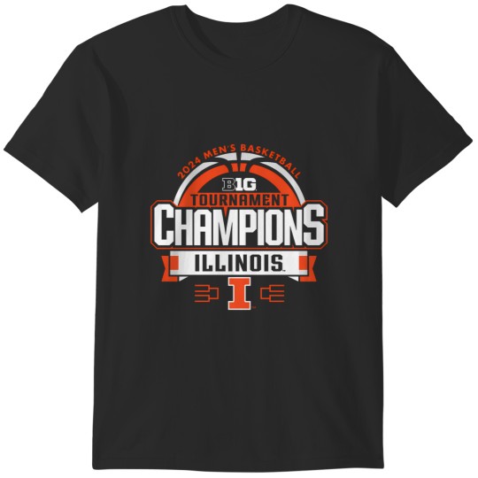 Discover 66 Illinois Fighting Illini Big Ten Champs 2024 Mens Basketball Long Sleeve T-Shirt T-Shirts