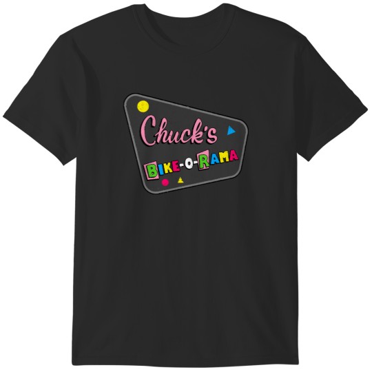 Discover Chuck&39;s Bike-O-Rama - Pee Wee Herman Bike Sho T-Shirts