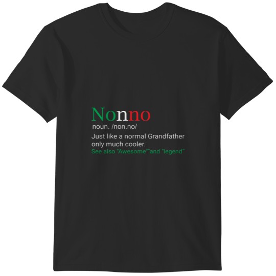 Discover Funny Nonno Italian Grandfather gift T-Shirts