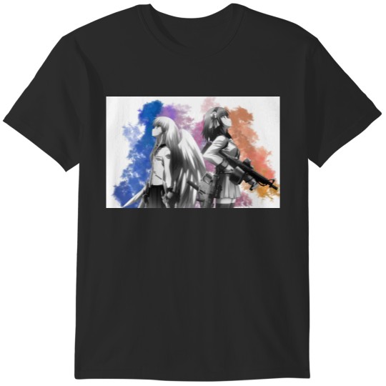Discover Anime Angel Beats Duo T-Shirts