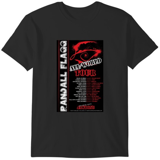 Discover Randall Flagg World Tour- 80s MetalRock Style T-Shirts