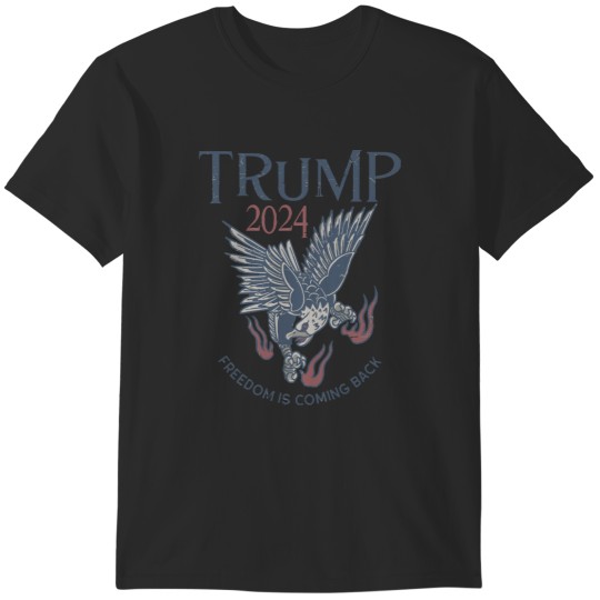 Discover Vintage Trump 2024 - Freedom Is Coming Back T-Shirts