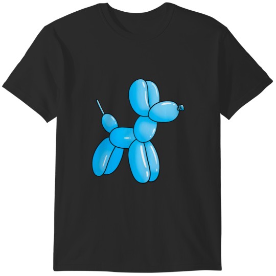 Discover Blue Cartoon Ballon dog T-Shirts