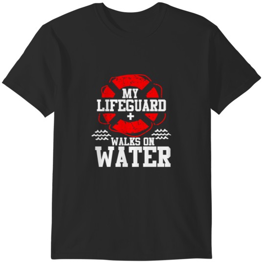Discover My Lifeguard Walks on Water Christian Jesus Funn T-Shirts