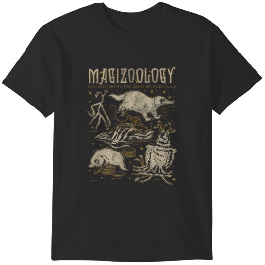 Discover fantastic beasts magizoology textbook poster T-Shirts