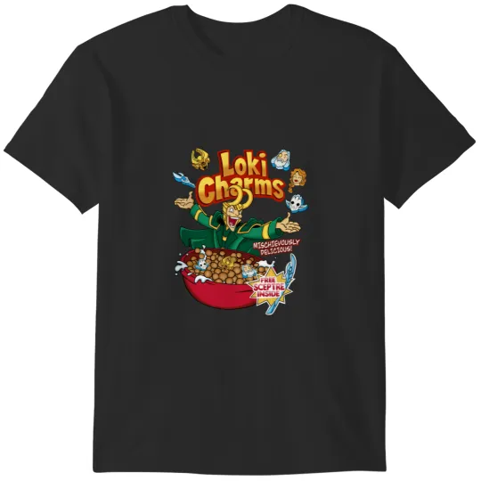 Discover Loki Charms Cereal - God Of Mischief T-Shirts