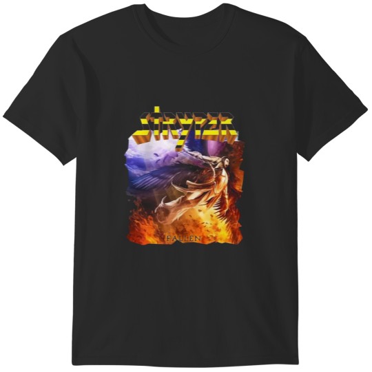 Discover Find GabrielR Men's Stryper Fallen T Shirt and Washed Denim Baseball Dad Caps Black T-Shirts