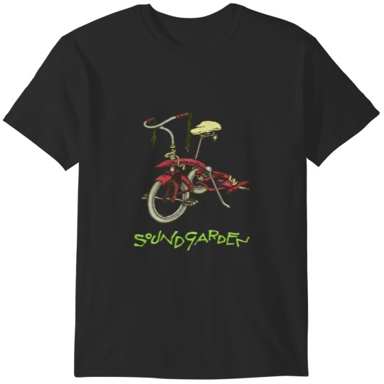 Discover Soundgarden  Superunknown Era Pushead Tricycle Design Kickstand Song Promo Classic 90s Seattle Grunge Band Concert Tour  Front T-Shirts